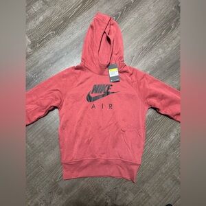 Nike Air Red Hoodie with Black Logo